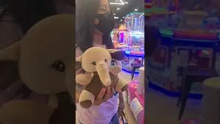 Elephant Doll, Playing on the Timezone Doll Claw Machine #arcade #timezone #shorts #fyp #timezone...