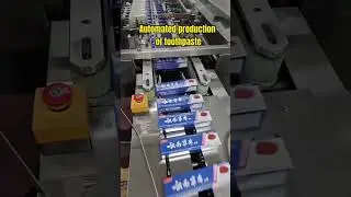 Automated production of toothpaste.#industrial #robot#automated#machine #palletizing
