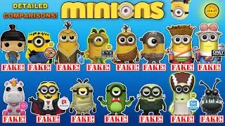 Detailed comparisons of all fakes by Funko POP! Minions! Despicable Me!