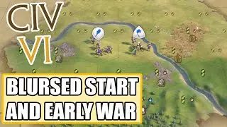 A Blursed Start with an AI Rushing me - Civ 6 Scotland
