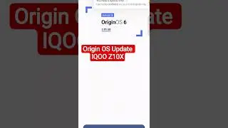 Origin OS 6 Update in Iqoo Z10X 5g/vivo t4x 5g #vivo #iqooz10x #originos6 #originos #iqoo