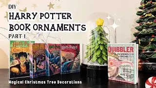 DIY Harry Potter Book Ornaments | Magical Christmas Tree Decorations Part-1