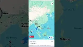Iraq  vs North Korea#comparison #map#geography #shorts @s.p_mapping