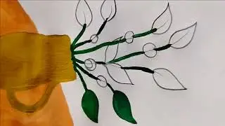 Easy drawing tricks for beginners//simple drawing//Acrylic colour & Water colour....