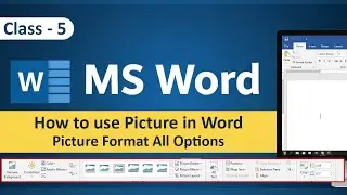 #5 How to use picture In Word | Image Format Tab | Insert Picture | MS Word with Achievers