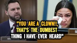 AOC доведена до слез, когда Джей Ди Вэнс буквально разрывает ее в клочья...!!!