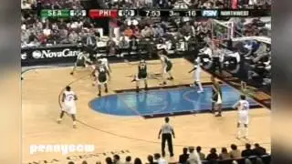 Allen Iverson 41pts 9 asts vs. Ray Allen the Seattle Supersonics 05/06 NBA