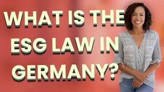 What is the ESG law in Germany?