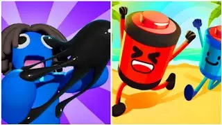 Battery Run vs Venom Run 3D - ASMR Gameplay (New Update, Mobile Games)