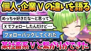 企業勢と個人勢の違いの話や某社畜系Vtuberと関わりができたことを話すでるたや【&Delta;.DELUTAYA】