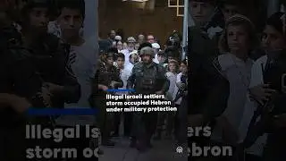 Вооруженные израильские поселенцы в сопровождении солдат штурмовали Хеврон
