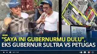 Detik-detik Eks Gubernur Sultra Buka Baju Tolak Eksekusi Lahan Parkir: Saya Ini Gubernurmu Dulu
