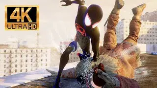 Across The Spider Verse Suit Takes Out Hunter Bases Spider-Man 2 PS5 (4K60FPS) NG+