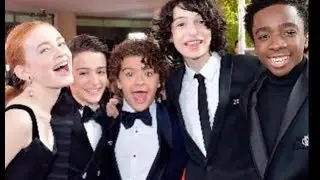 Stranger Things cast at the Golden Globes 2018