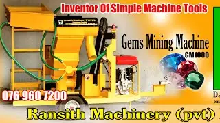 Mobile Portable Gem Washing Machine Model No. gm 1000Ransith Machinery(pvt)ltdDabulla/Polonnaruwa