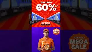 Get Tasty food in Train with 60% off on First Order with RailRestro