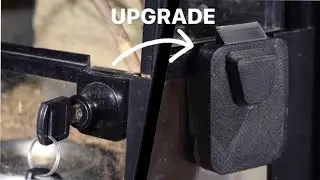 DIY Demo: glass terrarium door lock upgrade
