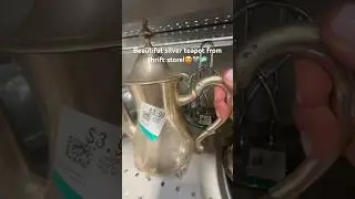 Wonder who used it before me..😕🧼✨🩶 #asmr #cozyfinds #cleaning #thrift #thriftstore #silver