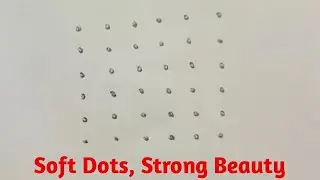 Soft Dots, Strong Beauty | #notebookrangoli #dotrangoli #art 