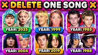 Удали одну песню: RANDOM YEAR (конкурс из 6 песен) | Музыкальная викторина 2025