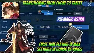 Максимальные настройки с использованием Redmagic Astra &iexcl; Honor of Kings Global &iexcl; Ли Синь &iexcl; Геймпл...