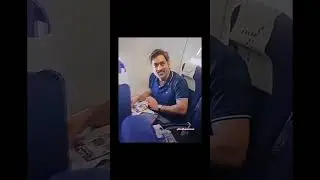 🥰M.S Dhoni Air Hostess Fan Moment Viral Video #msdhoni# Flight  Video ##shotts#@ 😎🔥