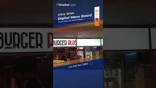 Ultra Wide Digital Menu Boards