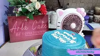 Bikin Korean Cake dan Cup Cake ALa ArLa Cake FamiLy... 🥰🥰 #kueulangtahun #koreancake  #viral
