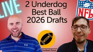Underdog 2026 Best Ball: 2 Drafts + Early ADP Leverage (QH/DD)