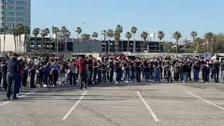 Angel Stadium 4/10/23 - Lexington JHS Band National Anthem #nationalanthem #marchingband