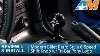 2011-2014 Mustang Modern Billet Retro Style 6-Speed Shift Knob w/ Tri-Bar Pony Logo (GT, V6) Review