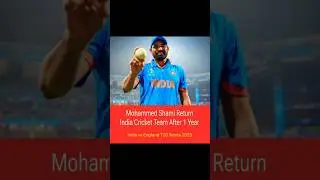 🔴 Mohammed Shami Return India Cricket Team After 1 Year #shorts #mohammedshami #back #cricket