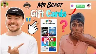 The Fake Mr Beast Scam free gifts cards clean | gift card but not human varification