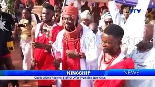 Onojie Of Oria Receives Staff Of Office From Edo State Government