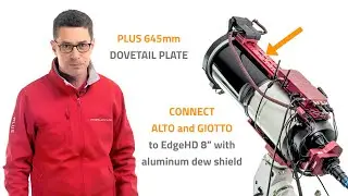 PLUS пластина типа &laquo;ласточкин хвост&raquo; 645 мм, соединяет ALTO и GIOTTO с EdgeHD 8&rdquo; с алюминиевой защитой от росы