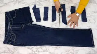 [DIY] Брюки, которые вы не можете носить, становятся редким произведением искусства.