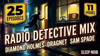 Night Shift Detectives 11 Hours 25 Episodes // Diamond Holmes Dragnet Spade Old Time Radio