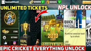 How To Get Unlimited Tickets In Epic Cricket | Epic Cricket IPL Auction Unlock Free |