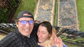 Visiting graves of Dimebag Darrell and Vinnie Paul from the band Pantera