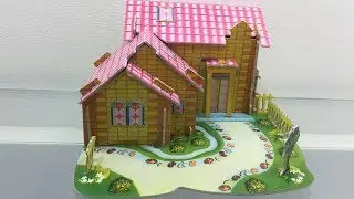 Super 3D Puzzle Happy Family XY -1525, How to Assembly the Paper House