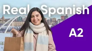 Slow Spanish in Canada 🇨🇦❄️ | Real Life Walk to the Store (A1–A2 Listening)