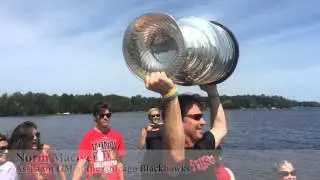 A day at the lake with the Stanley Cup