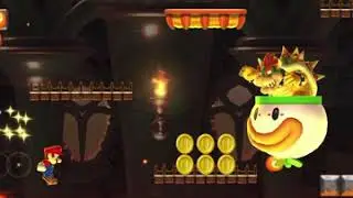 Super Mario Run: (100%) Bowser&rsquo;s Bob-ombing Run (All Black Coins)
