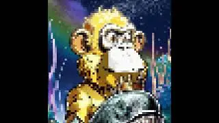 Ape Crypto Gold Pixel #44 #nft #cronos #art #cronoschain #newmusic #nftcommunitycryptoart