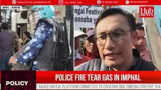 MANIPUR | IDPs & COCOMI protest Sangai Festival; police use tear gas and lathi charge to clear venue