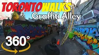 360&deg; Tour of Downtown Toronto's Graffiti Alley - from Spadina Ave to Portland St - Insta360 One X2