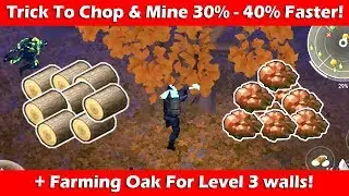 Farming Trick To Chop & Mine 30%-40% Faster! Last Day On Earth Survival