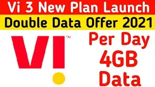 Vi Double Data Offer | Vi 4GB Per Day Plan 2021 | Vi Double Data Pack | Vodafone Idea