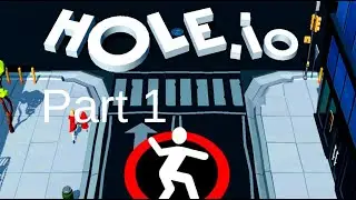 SWALLOWING THE WHOLE CITY! | Let's play Hole.io