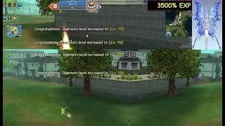 Hudiemon's Challenge #5 Getting Level 77 |NEW EXP MAP| - DMO